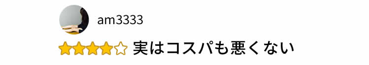 実はコスパも悪くない